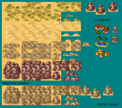 Dragon Quest Monsters 1 & 2 (JPN) - Desert Tileset