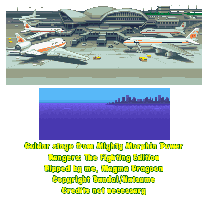 Mighty Morphin Power Rangers: The Fighting Edition - Goldar Stage