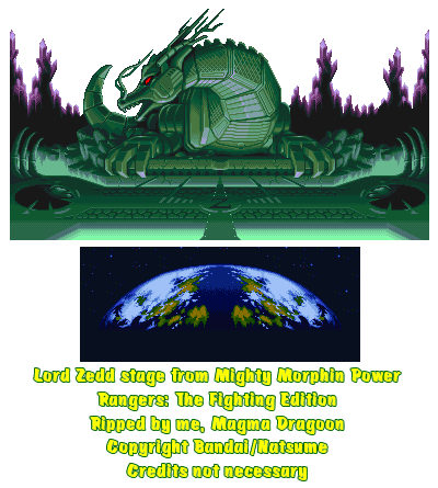 Mighty Morphin Power Rangers: The Fighting Edition - Lord Zedd Stage