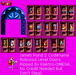 James Pond 2: Codename Robocod - Level Doors