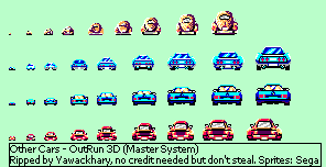Out Run 3D - Other Cars