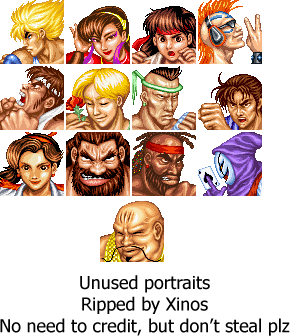 Karnov's Revenge - Unused Portraits