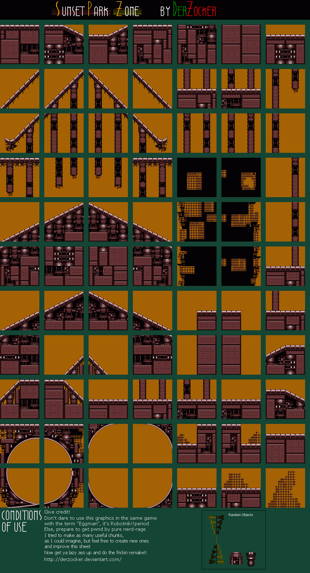 Sonic the Hedgehog Customs - Sunset Park Zone (Sonic Genesis-Style)