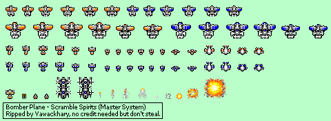 Scramble Spirits (PAL) - Bomber Plane