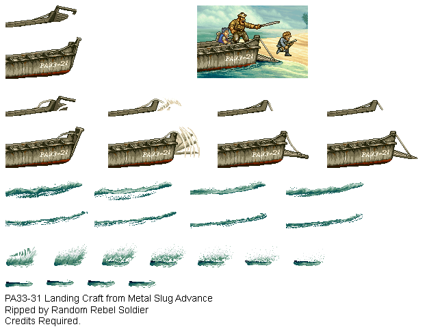 Metal Slug Advance - PA33-21 Landing Craft