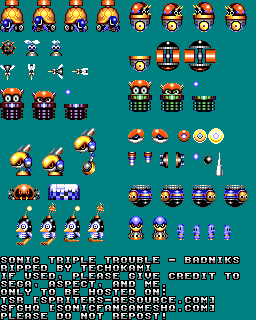 Sonic Triple Trouble - Badniks