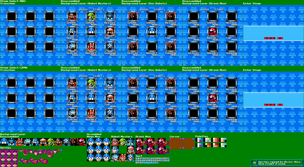 Mega Man 3 - Stage Select