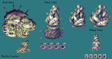 Grandia - Gaia Core, Mega Gaia & Evil Gaia