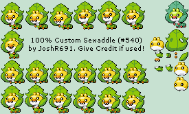 Pokémon Customs - #540 Sewaddle