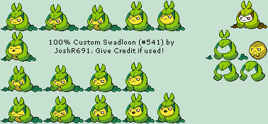 Pokémon Customs - #541 Swadloon