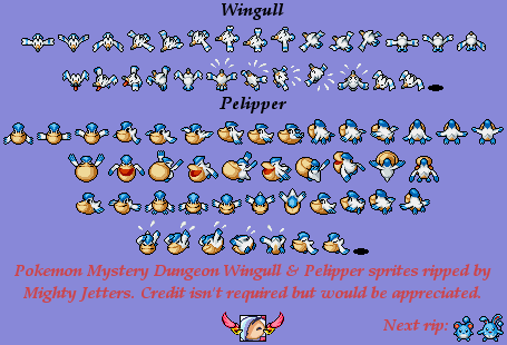Pokémon Mystery Dungeon: Red Rescue Team - Wingull & Pelipper