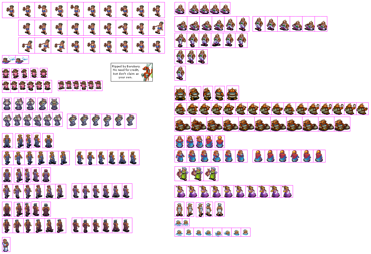 Breath of Fire 3 - Parch NPCs