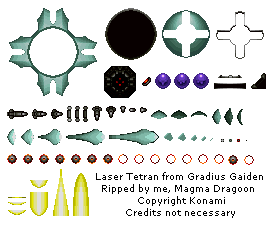 Gradius Gaiden (JPN) - Laser Tetran