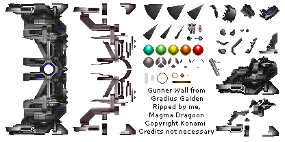 Gradius Gaiden (JPN) - Gunner Wall
