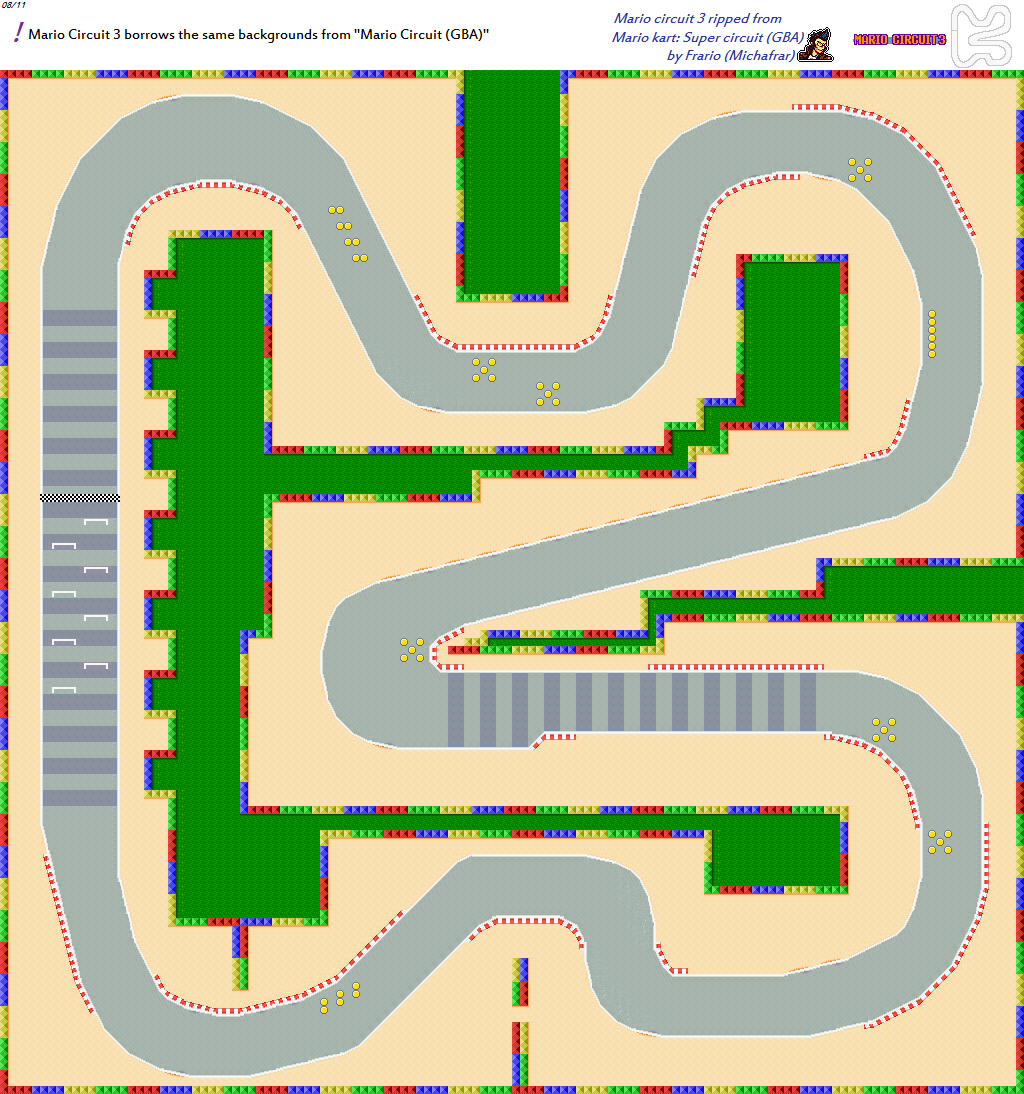 Mario Kart: Super Circuit - Mario Circuit 3