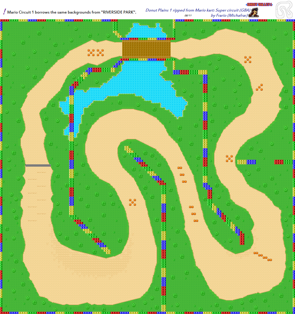 Mario Kart: Super Circuit - Donut Plains 1