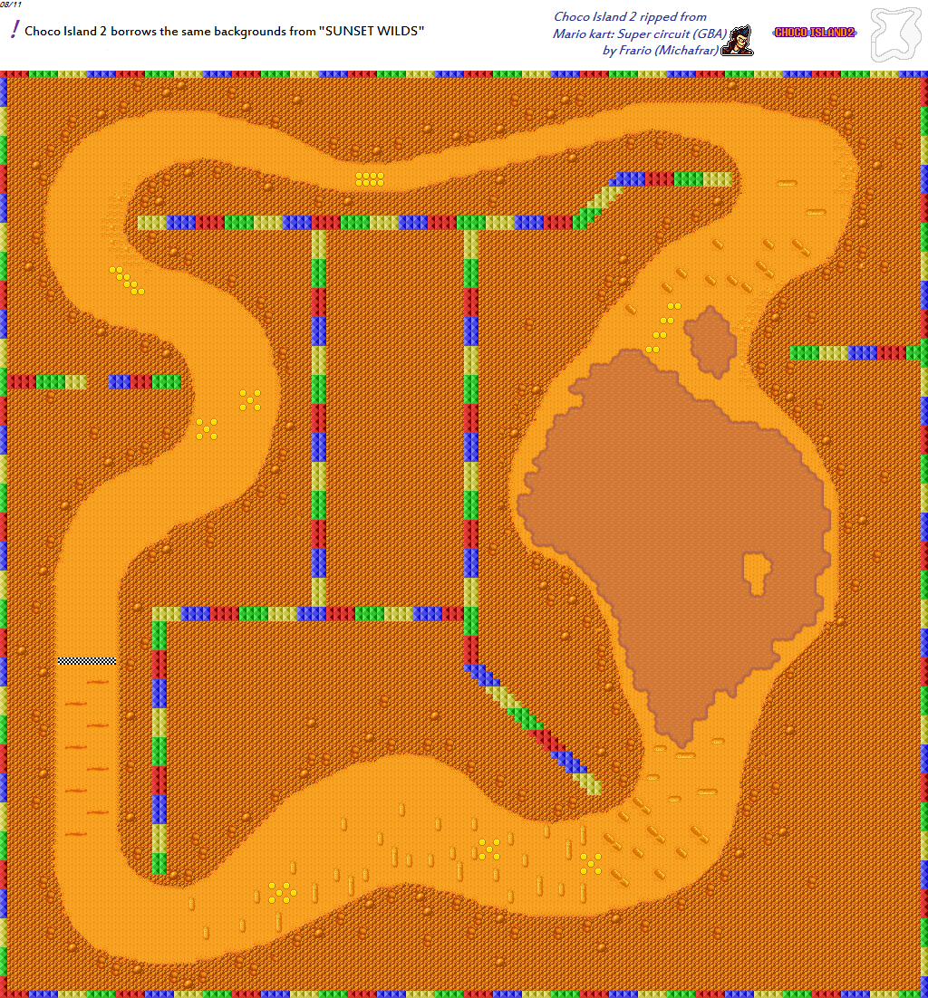 Mario Kart: Super Circuit - Choco Island 2