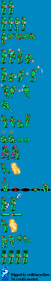 Teenage Mutant Ninja Turtles 2: The Arcade Game - Raphael
