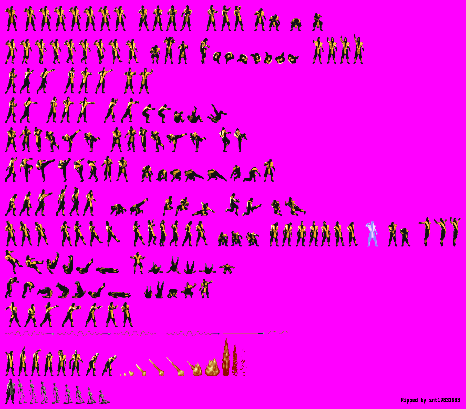 Scorpion Sprite Sheet