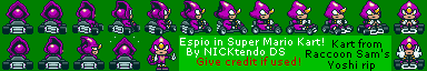 Sonic the Hedgehog Customs - Espio (Super Mario Kart-Style)