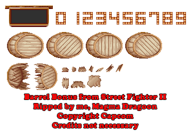 Street Fighter 2 / Super Street Fighter 2 - Bonus Stage: Barrel