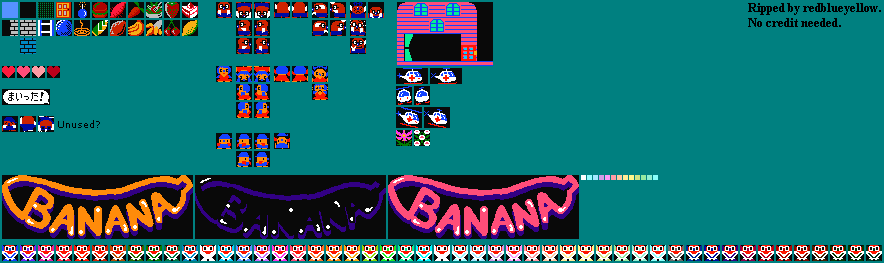 Banana (JPN) - General Sprites