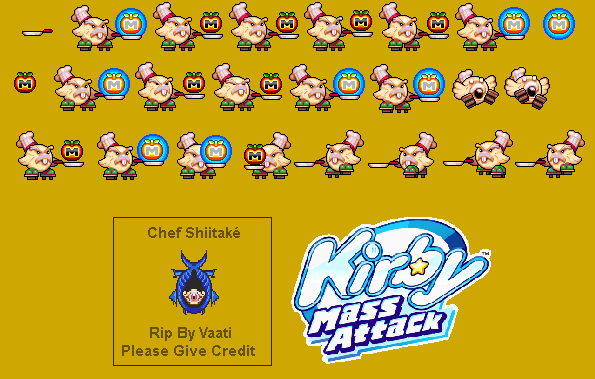 Kirby Mass Attack - Chef Shiitake