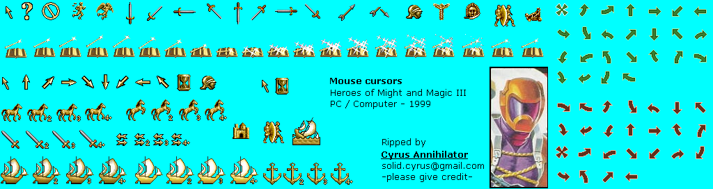 Heroes of Might and Magic 3 - Mouse Cursors