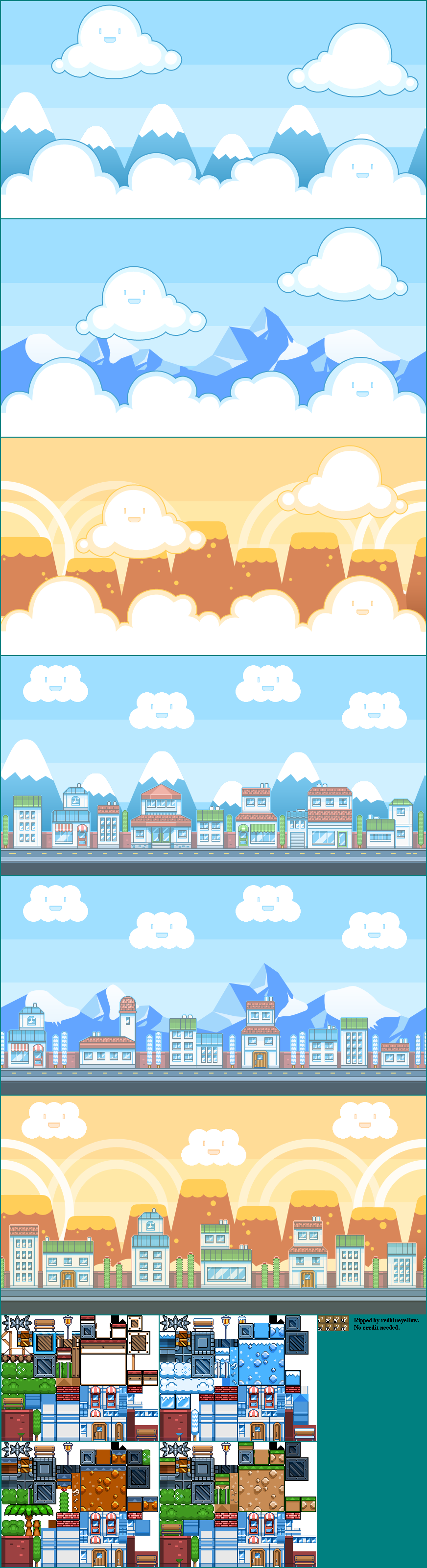 Pizza Boy - Backgrounds and Tiles
