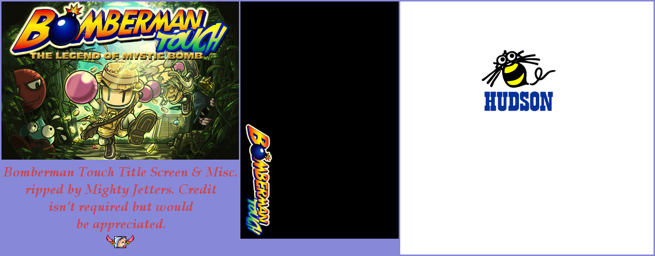 Bomberman Touch: The Legend of Mystic Bomb - Title Screen & Miscellaneous
