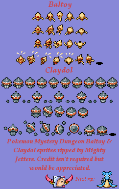 Pokémon Mystery Dungeon: Red Rescue Team - Baltoy & Claydol