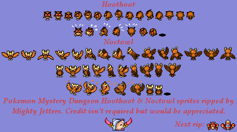 Pokémon Mystery Dungeon: Red Rescue Team - Hoothoot & Noctowl