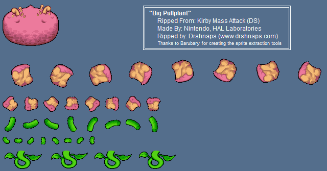 Kirby Mass Attack - Big Pullplant