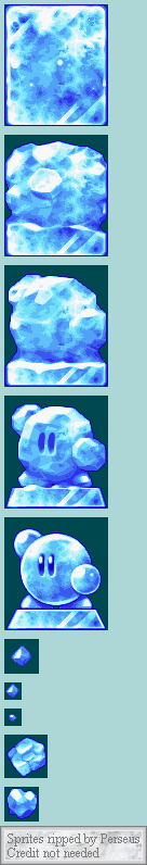 Kirby Mass Attack - Ice Sculptures