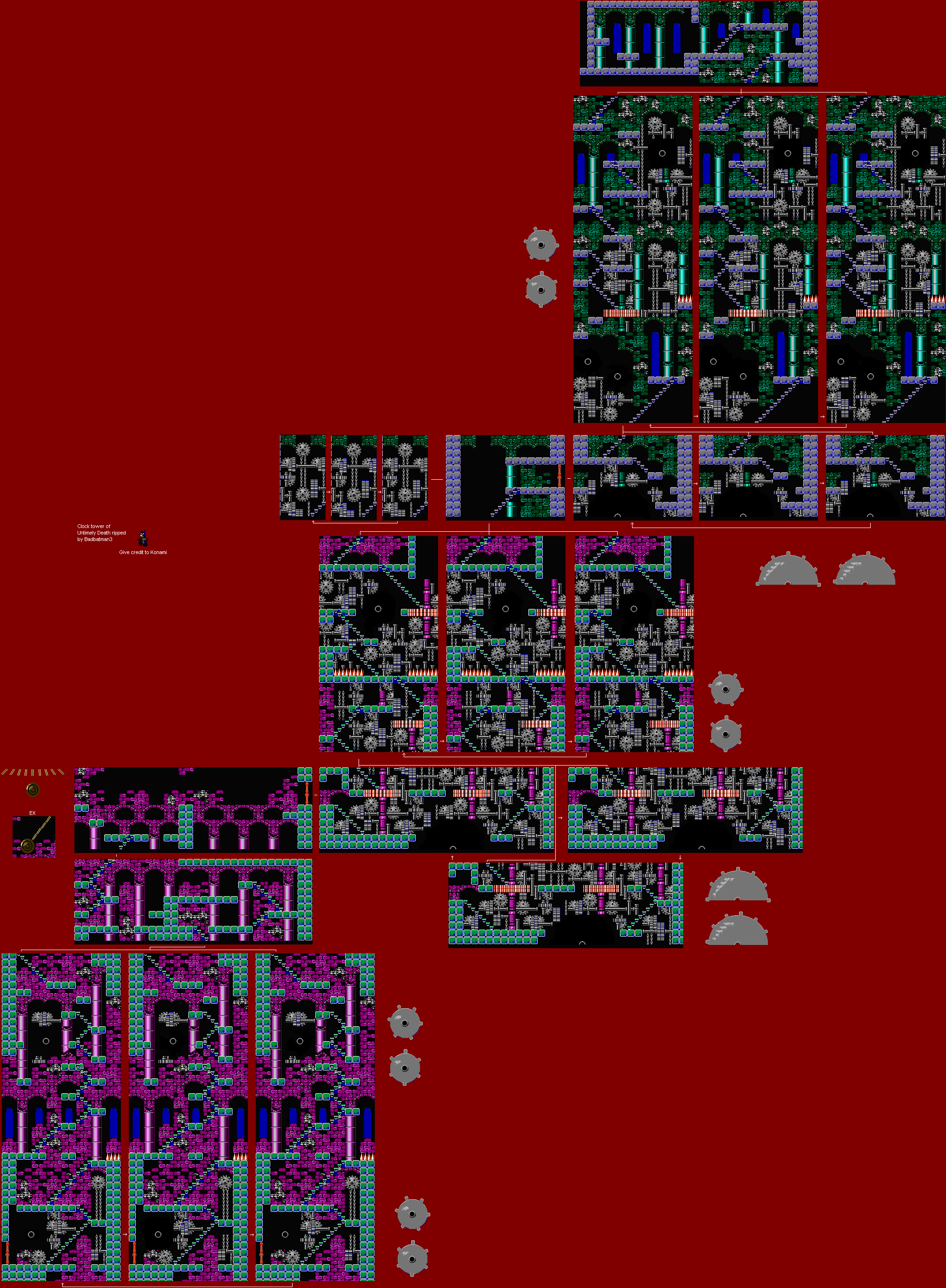 Castlevania 3: Dracula's Curse - Block 2-01 Clock Tower