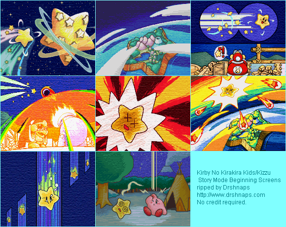 Kirby's Star Stacker / Kirby no Kirakira Kizzu (JPN) - Beginning Cutscenes