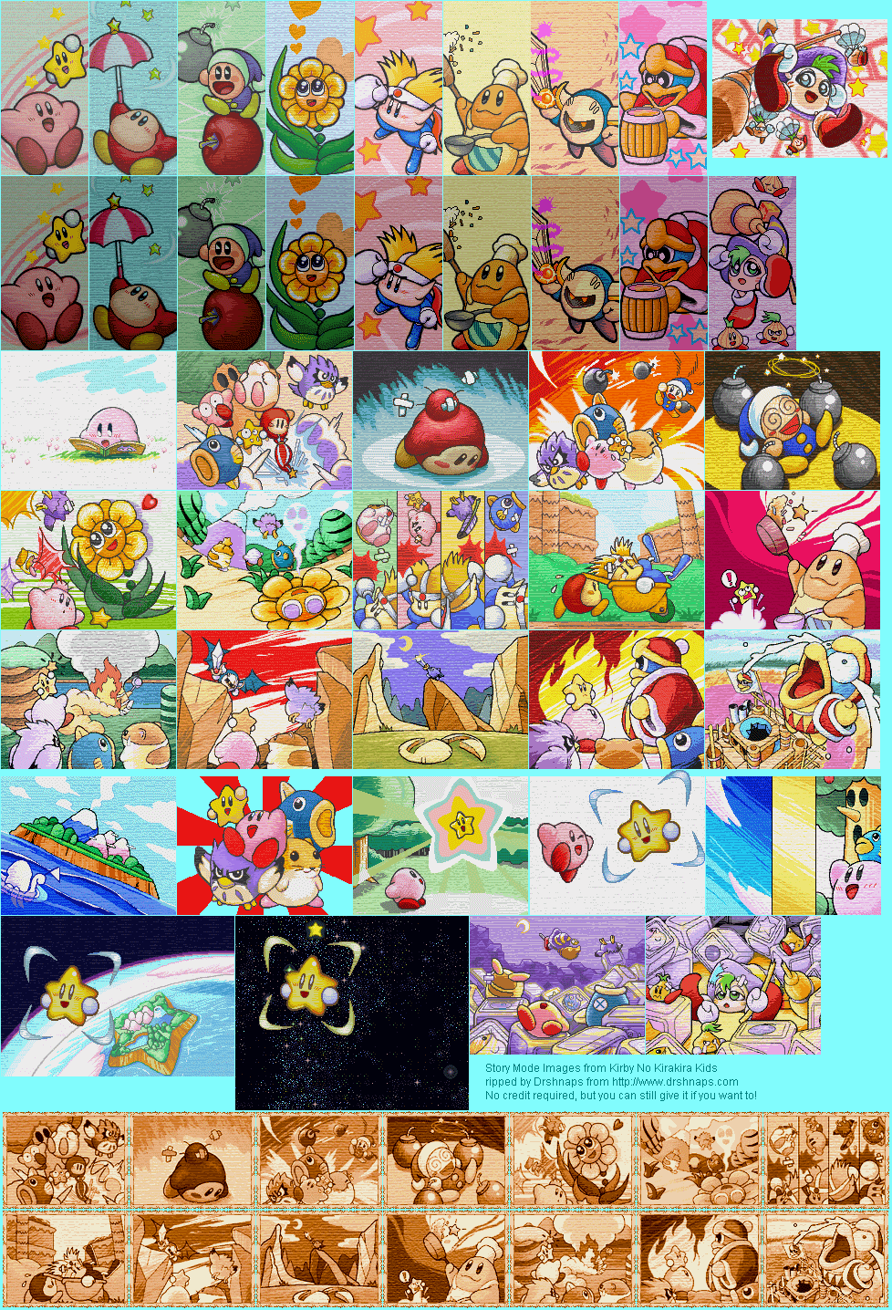 Kirby's Star Stacker / Kirby no Kirakira Kizzu (JPN) - Story Mode Cutscenes