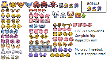 Pokémon FireRed / LeafGreen - Pokémon (Overworld)