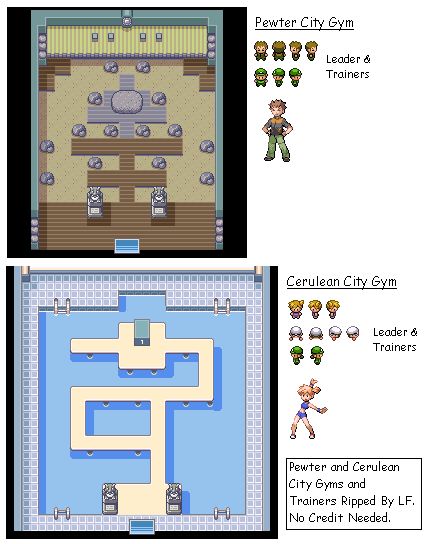 Pokémon FireRed / LeafGreen - Gym 1 and 2