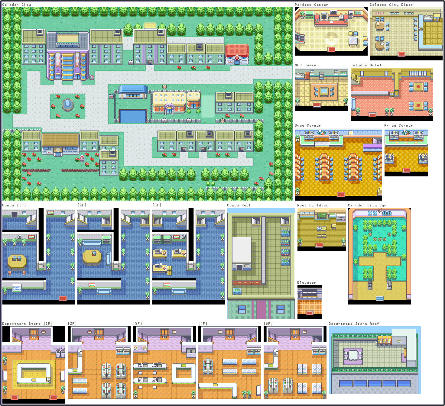 Pokémon FireRed / LeafGreen - Celadon City