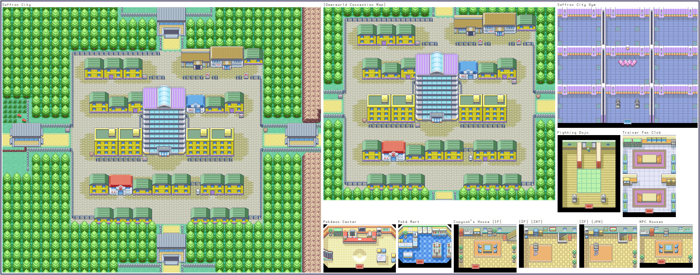 Pokémon FireRed / LeafGreen - Saffron City