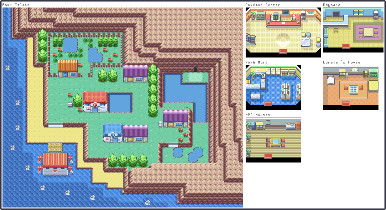 Pokémon FireRed / LeafGreen - Four Island