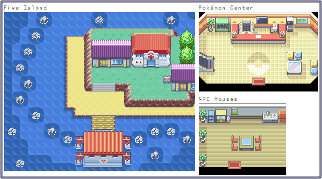 Pokémon FireRed / LeafGreen - Five Island