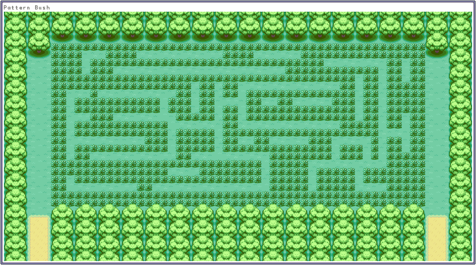 Pokémon FireRed / LeafGreen - Pattern Bush