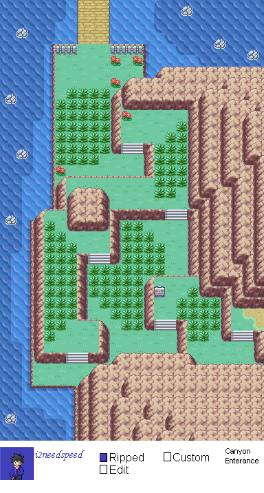 Pokémon FireRed / LeafGreen - Canyon Entrance