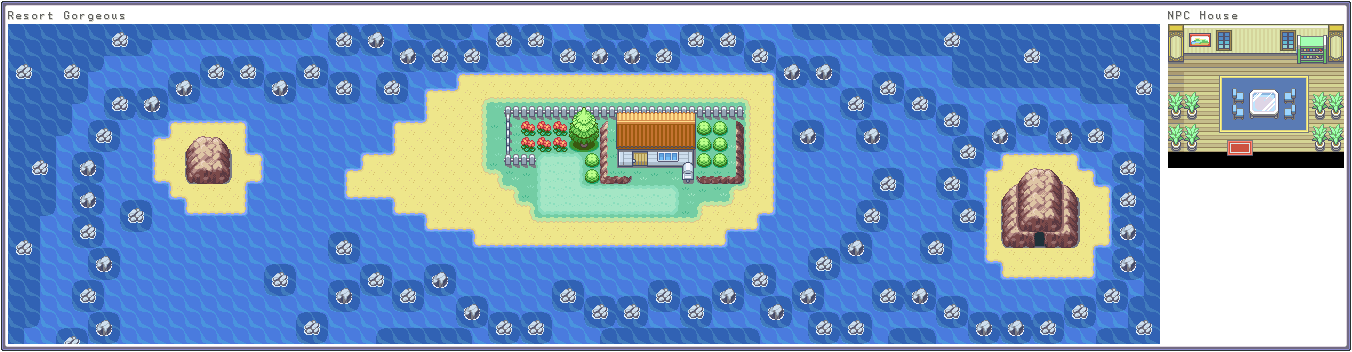 Pokémon FireRed / LeafGreen - Resort Gorgeous