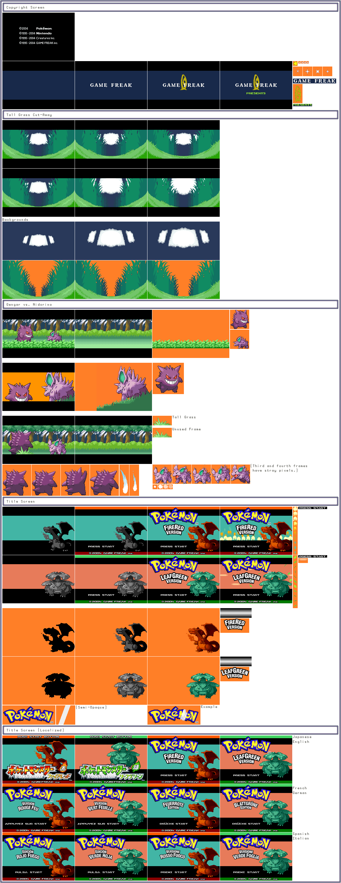 Pokémon FireRed / LeafGreen - Intro and Title