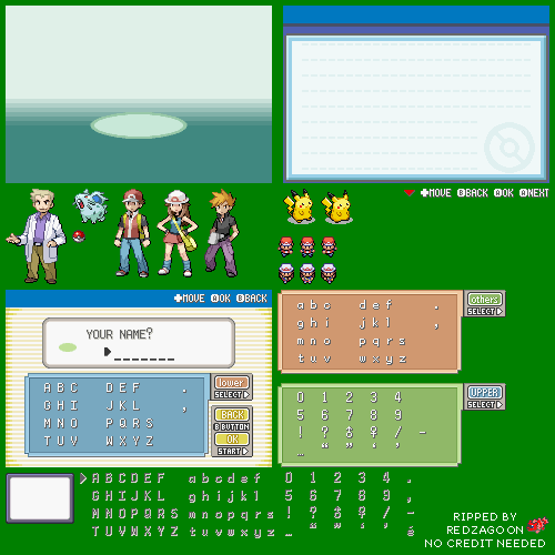 Pokémon FireRed / LeafGreen - Intro Screens