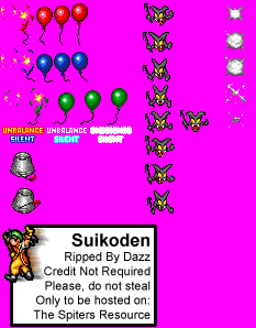 Suikoden - Status Effects