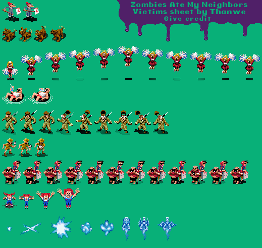 My zombie sprites